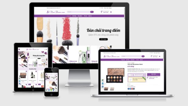 Theme Wordpress bán mỹ phẩm mẫu số 24