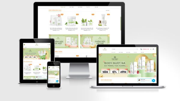 Theme Wordpress mỹ phẩm đẹp mẫu số 28