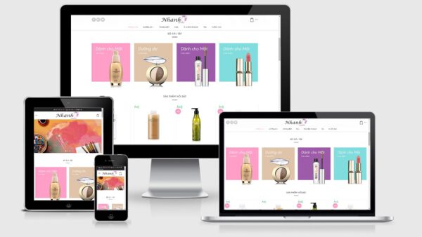 Theme Wordpress mỹ phẩm mẫu số 7