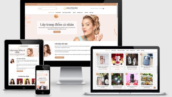 Theme Wordpress bán hàng mỹ phẩm mẫu số 14