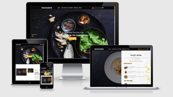 Theme Wordpress nhà hàng cao cấp - Mẫu số 6