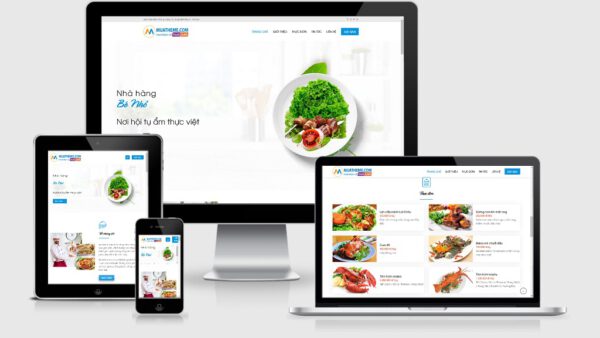 Theme Wordpress nhà hàng đẹp - Mẫu số 4