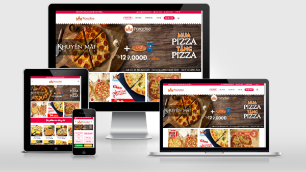 Theme Wordpress nhà hàng Pizza Paradise