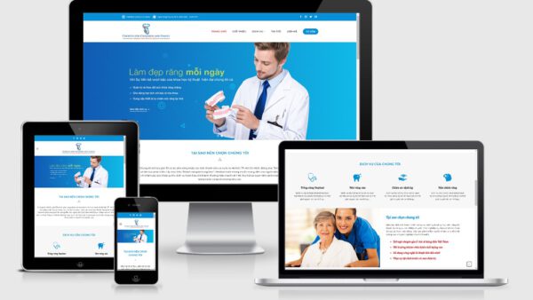 Theme Wordpress phòng khám nha khoa, nha sỹ mẫu số 2