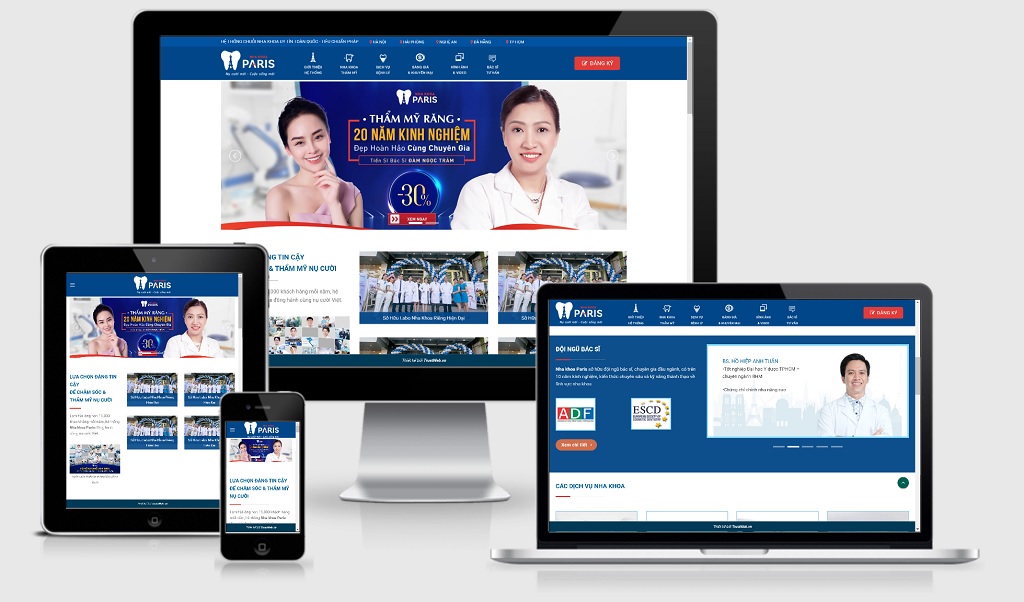 Theme Wordpress phòng khám nha khoa, nha sỹ mẫu số 3