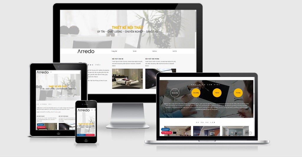 Theme Wordpress công ty nội thất mẫu số 21