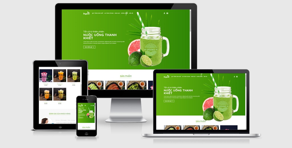 Theme wordpress bán nước ép trái cây, thực phẩm, rau củ quả