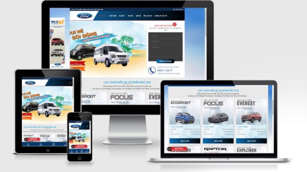 Theme Wordpress bán ô tô Ford mẫu số 2