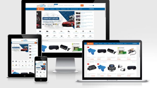 Theme Wordpress bán phụ kiện xe hơi mẫu số 2