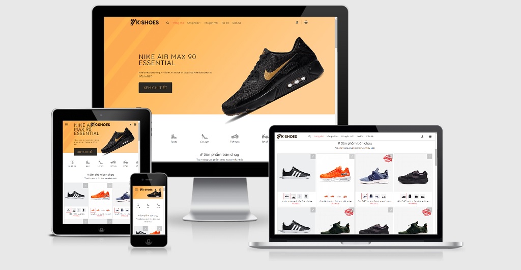Theme Wordpress giày Sneaker thời trang mẫu số 4