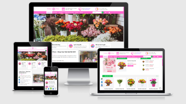 Theme Wordpress shop bán hoa tươi mẫu số 4