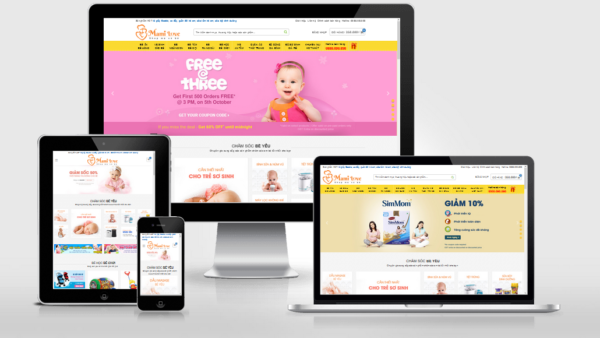 Theme Wordpress cho shop mẹ và bé đã Việt Hóa