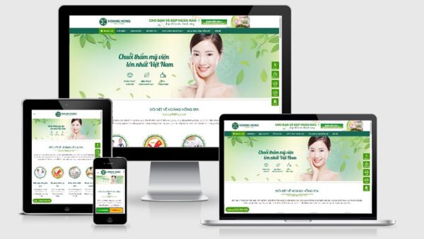 Theme Wordpress spa đẹp mẫu số 3 - Hoa Hồng Spa