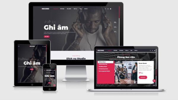 Theme Wordpress bán thiết bị âm thanh, dịch vụ thu âm
