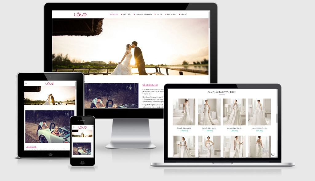 Theme Wordpress studio ảnh cưới đẹp tuyệt vời