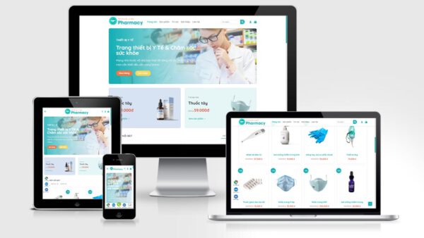 Theme Wordpress thiết bị y tế, chăm sóc sức khỏe mẫu số 2