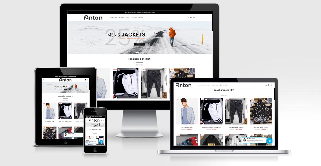 Theme Wordpress thời trang nam mẫu số 27