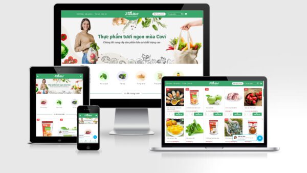 Theme Wordpress thực phẩm, rau củ trái cây mẫu số 8