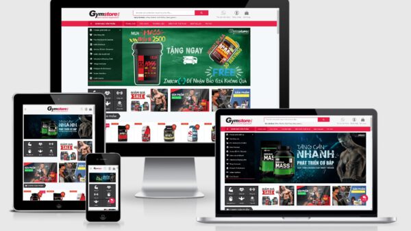 Theme Wordpress bán thực phẩm chức năng hỗ trợ tập thể hình - gym