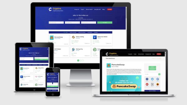 Theme Wordpress tiền ảo số 1 - Cryptocurrency Wordpress theme