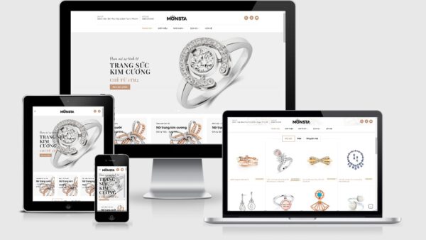 Theme Wordpress trang sức, nữ trang tuyệt đẹp mẫu số 3