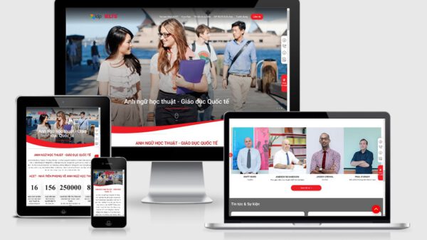 Theme Wordpress trung tâm Anh ngữ mẫu số 3