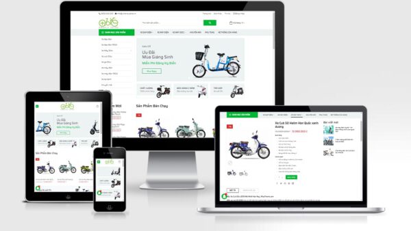 Theme Wordpress bán xe đạp điện, xe máy điện Umbria eBike